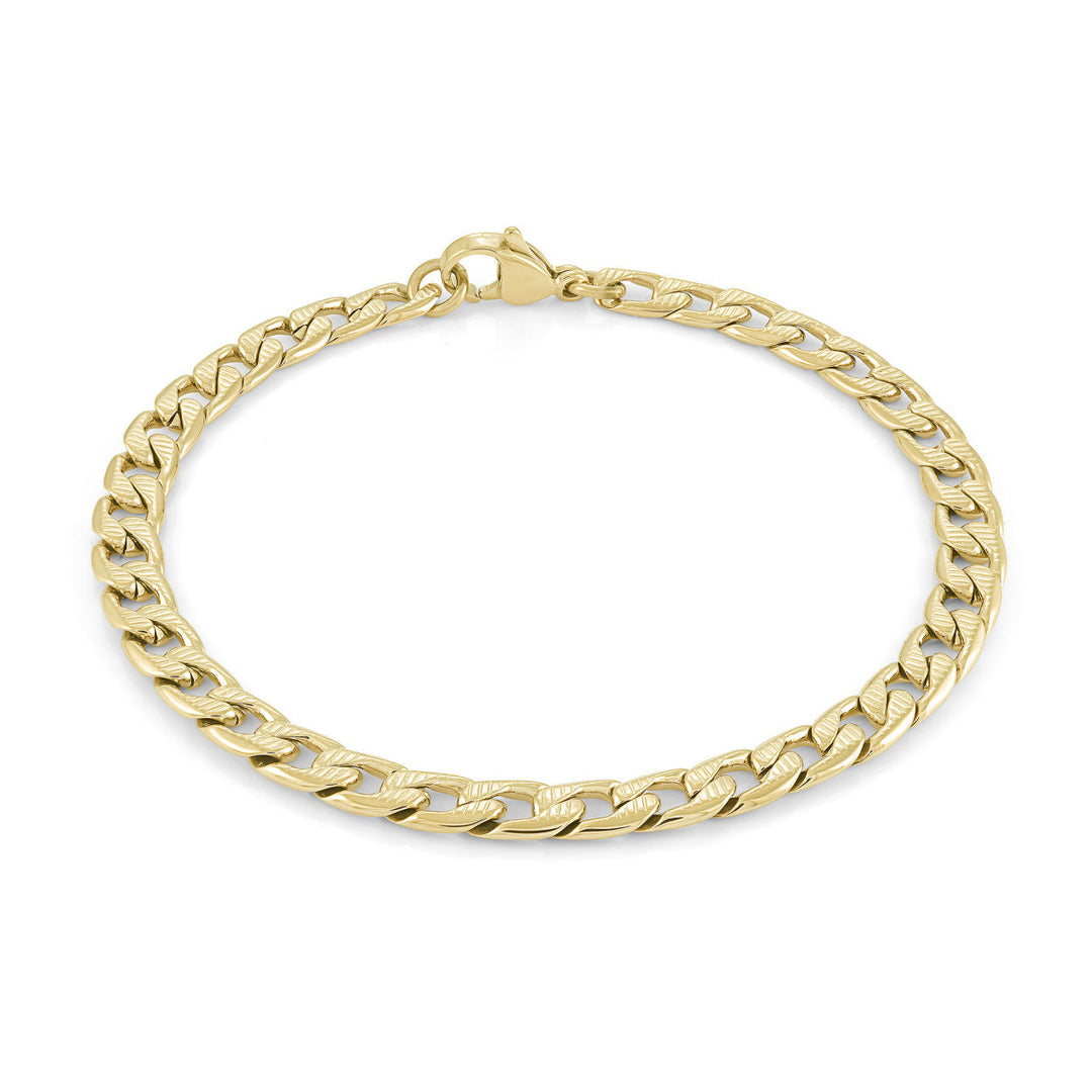 Italgem Steel Curb Bracelet 5mm