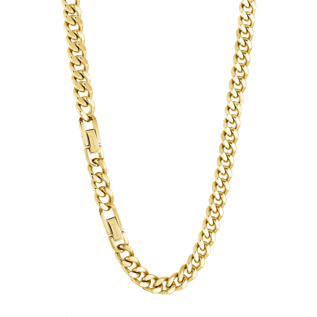 Italgem Steel Curb Link Chain Necklace 9.4mm