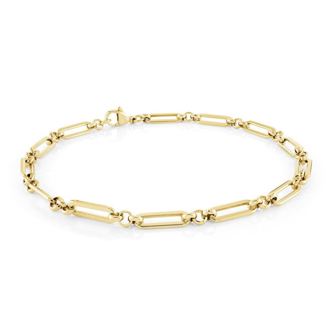 Veloria 4mm Paper-Clip Rollo Anklet