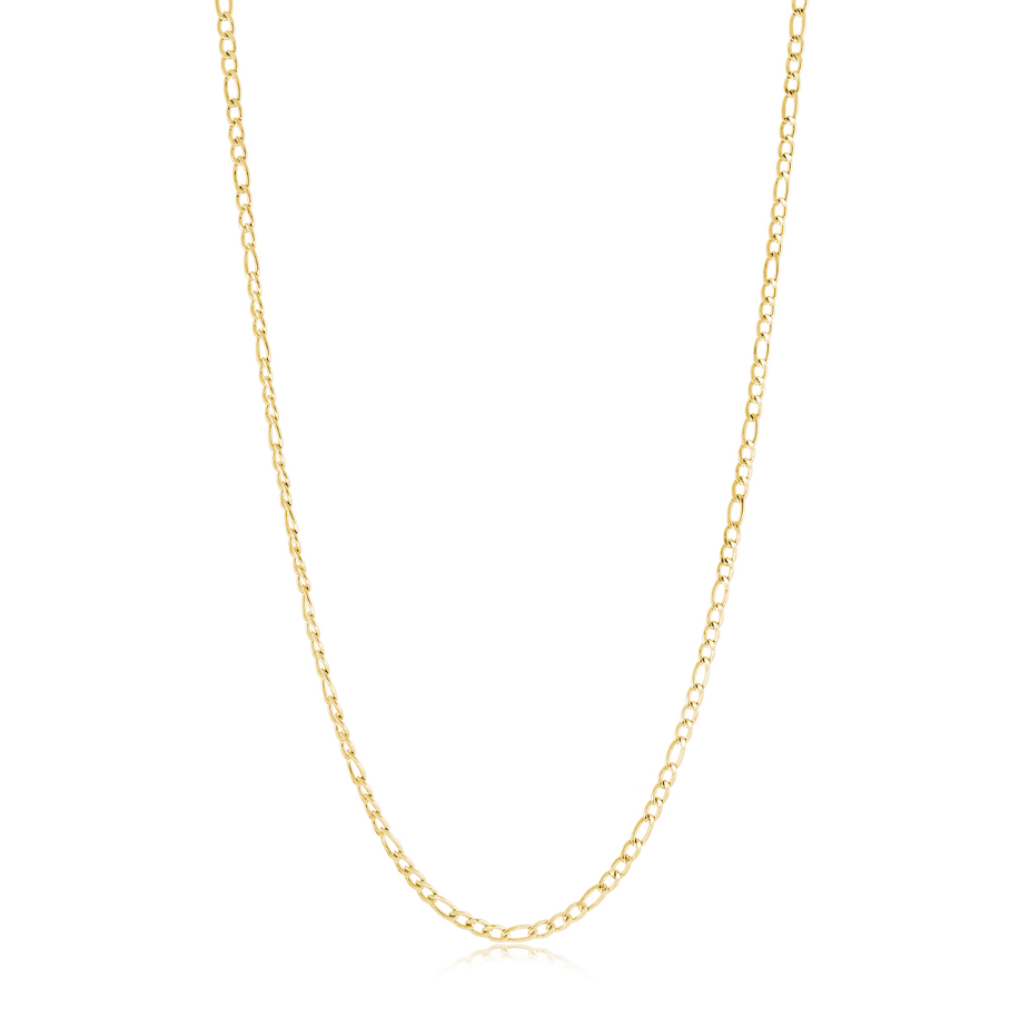 Italgem Steel 3mm Figaro Chain Necklace