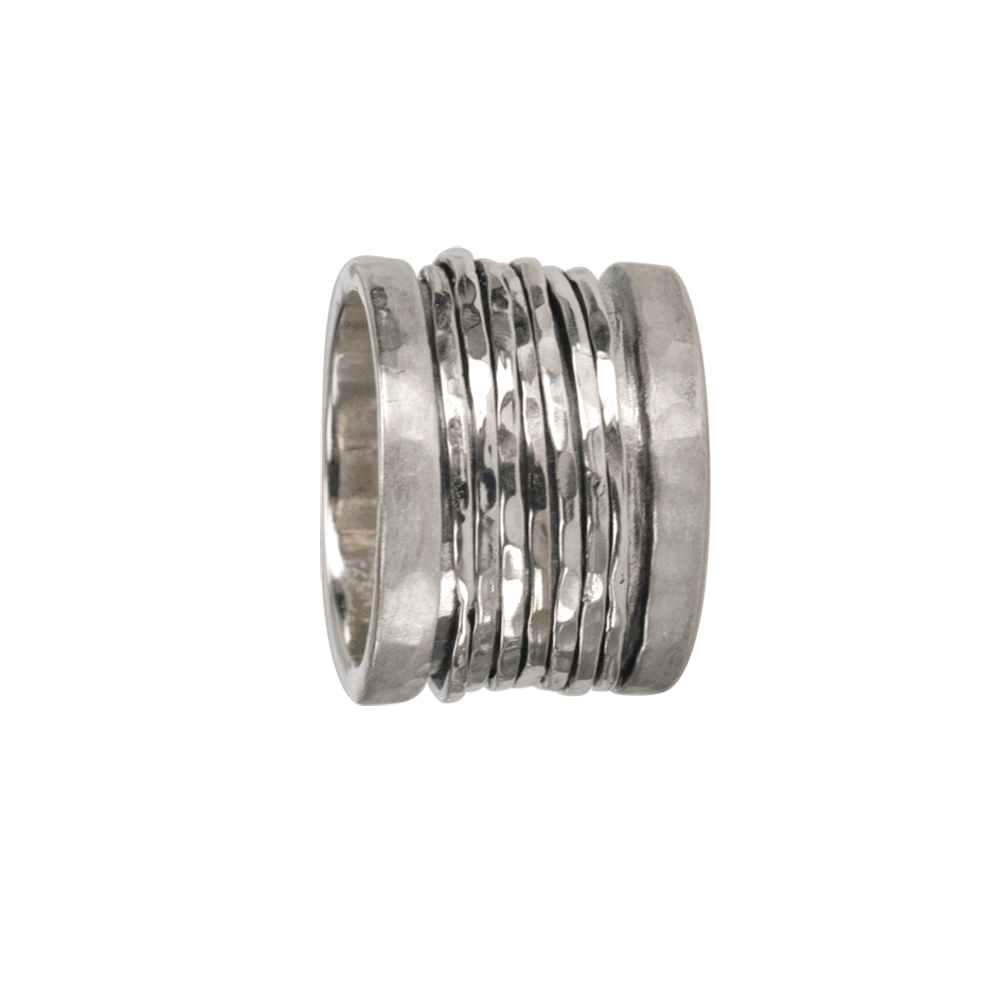 Silver Gate Serenity Meditation Ring - Size 8