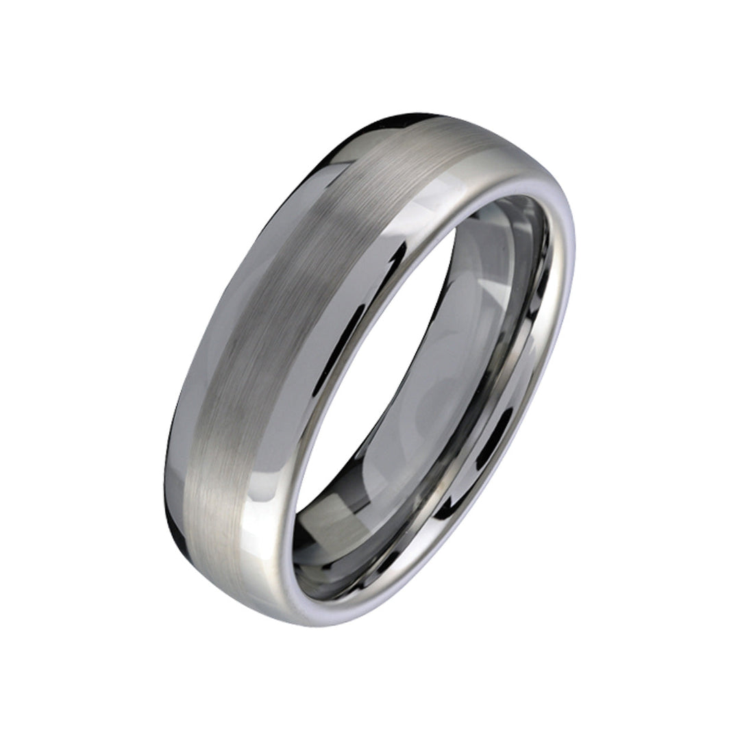 Italgem Steel Brushed Centre Ring 6mm