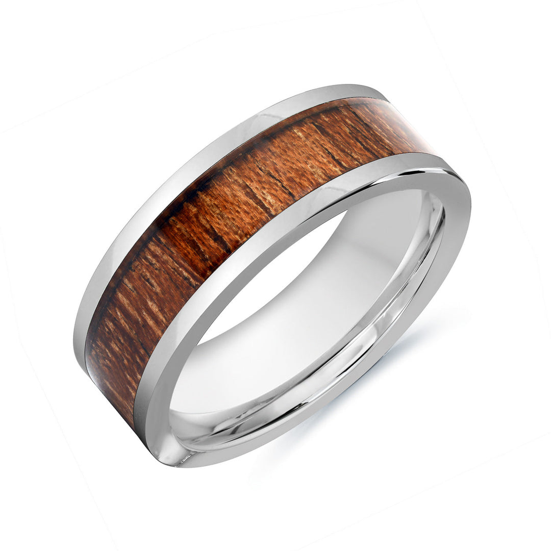 Italgem Steel Timber Ring 8mm