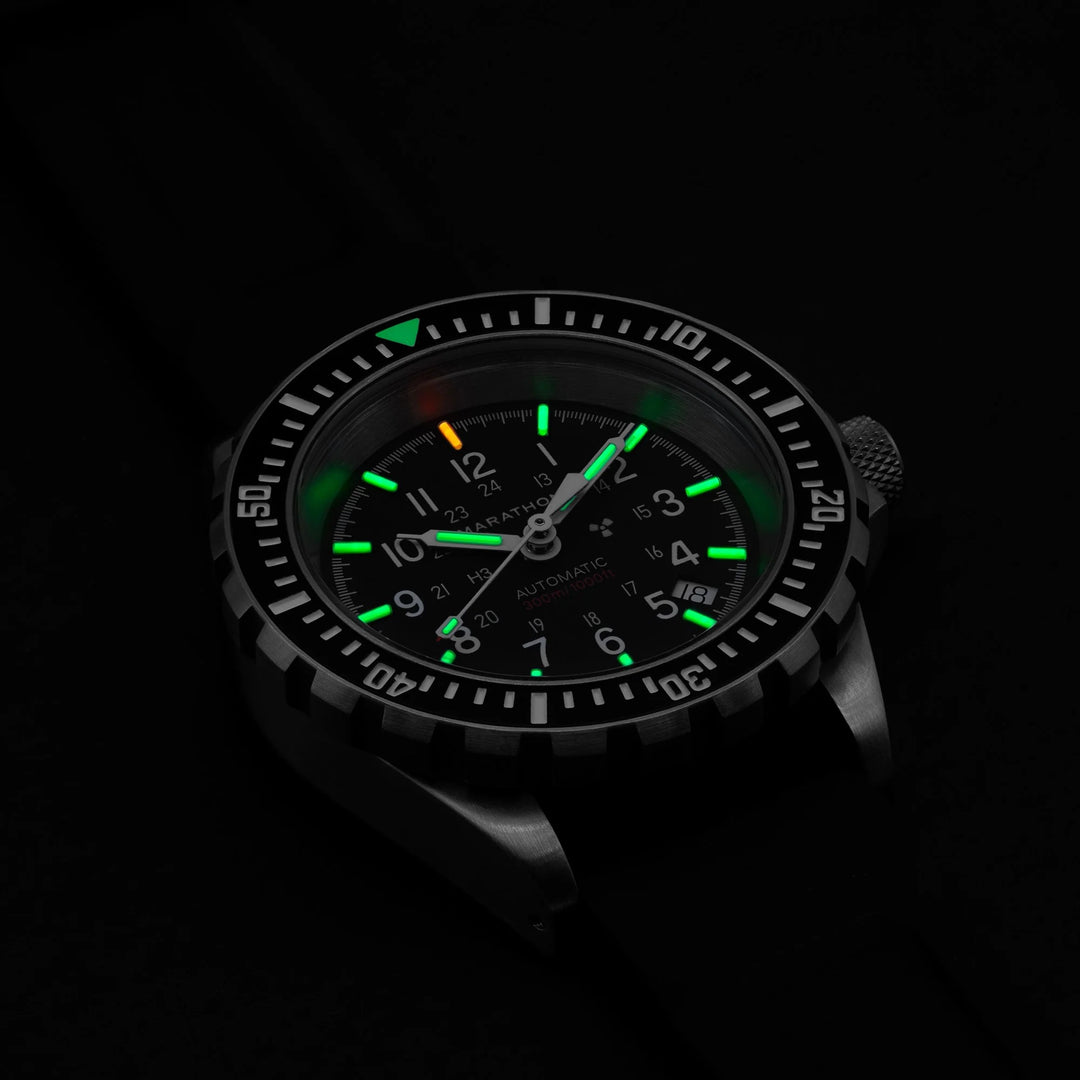 Marathon 41mm Divers Automatic with Self Illuminating Tritium Tubes &amp;