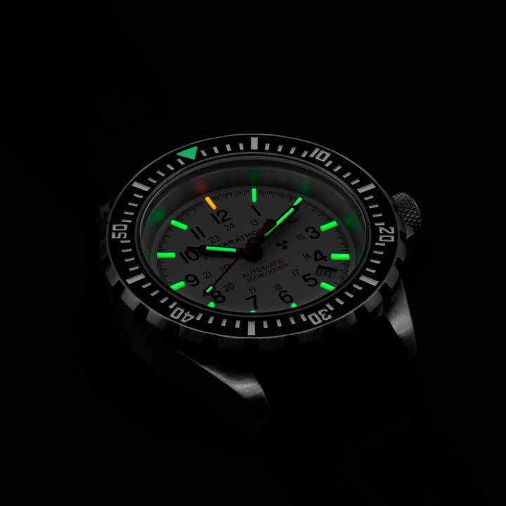 Marathon 41mm Divers Auto (GSAR) Arctic Tritium on Bracelet 