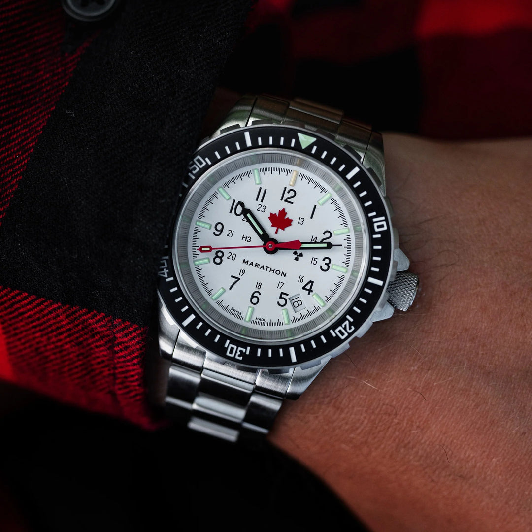 Marathon 41mm Arctic Red Maple GSAR Automatic Dive Watch WW194006SS-1601