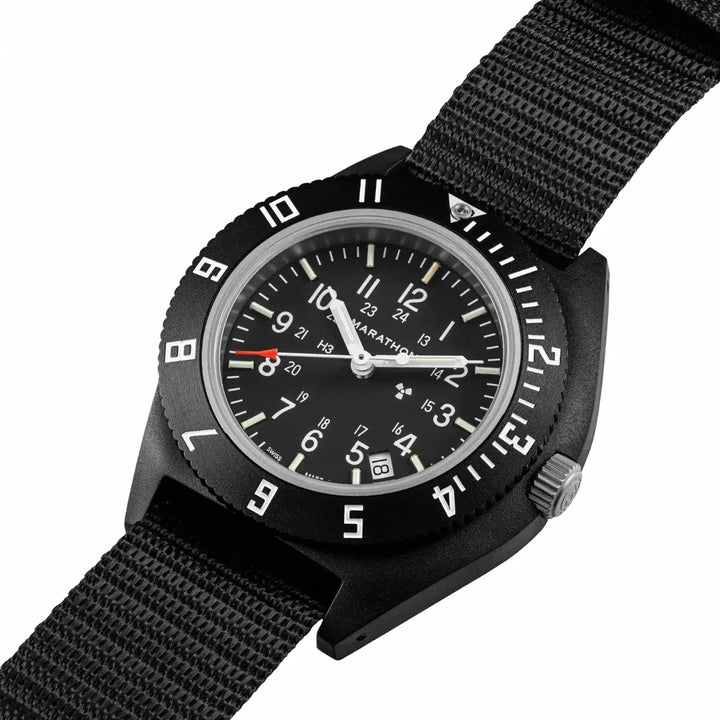 Marathon (NAV-D ) 41mm Pilot Quartz Black Ballistic Nylon 