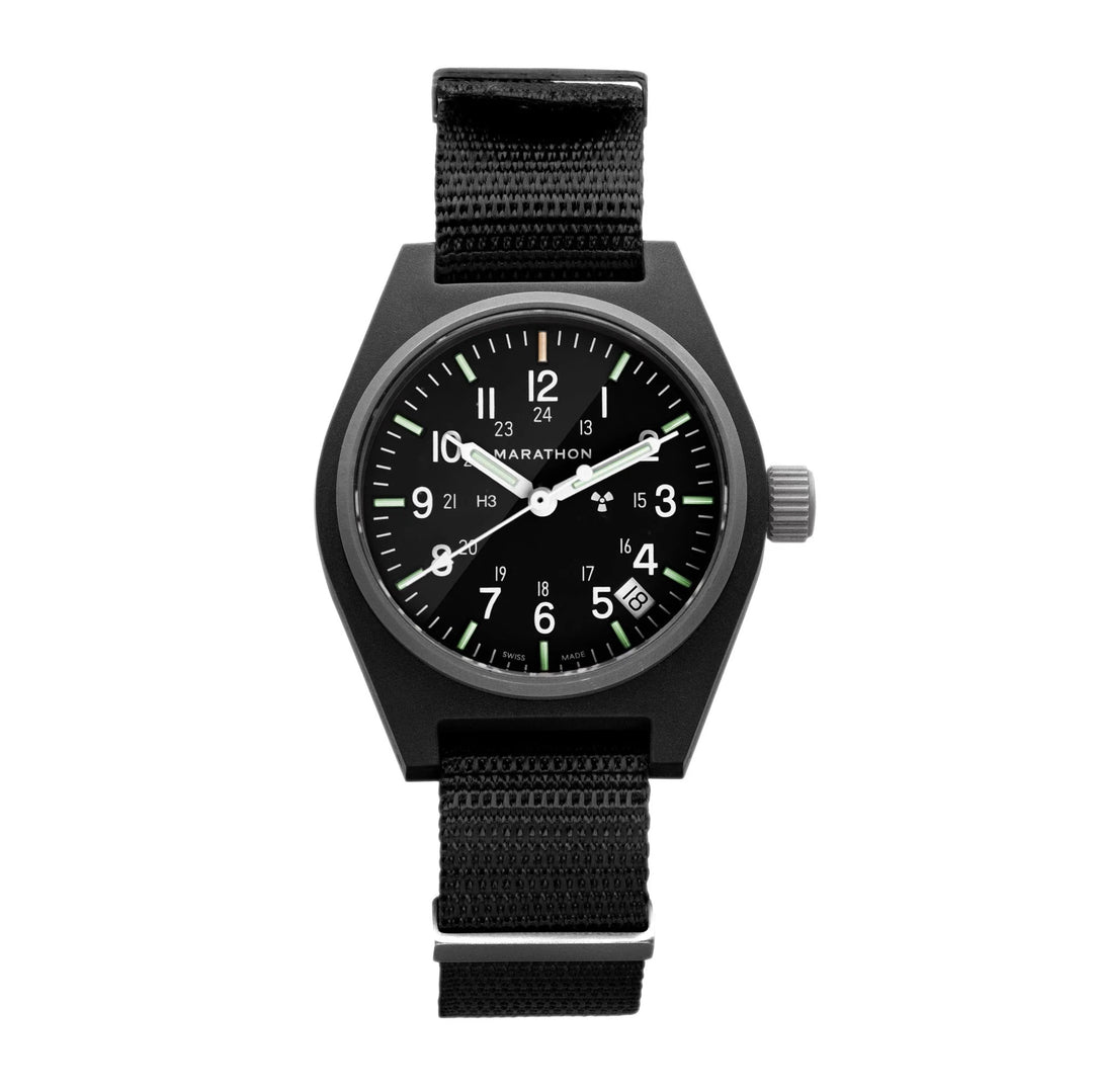 Marathon 34mm Field  Quartz with Self Illuminating Tritium Tubes &amp; Nyl