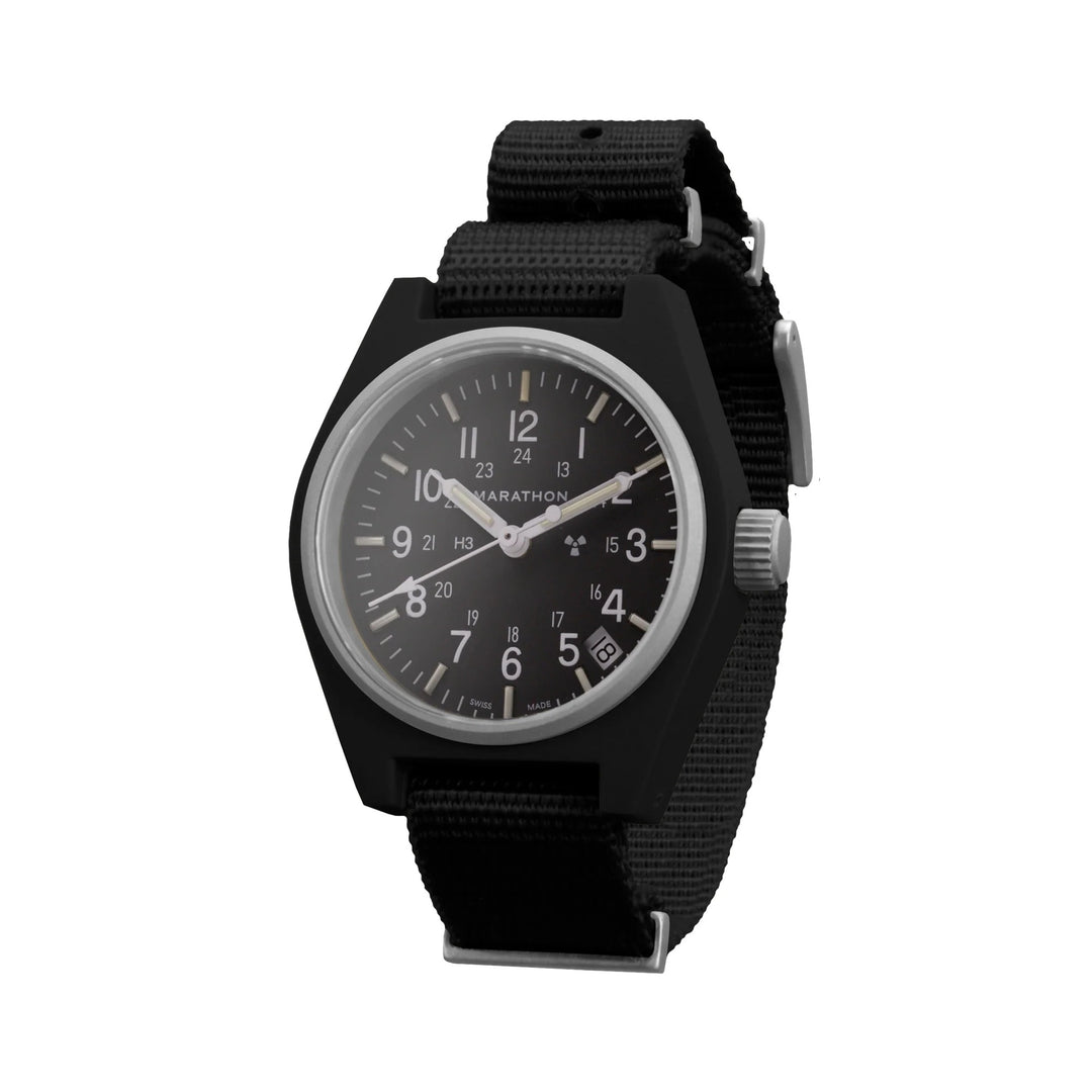 Marathon (GPQ-D) 34mm Field  Quartz Black Nylon Defstan 