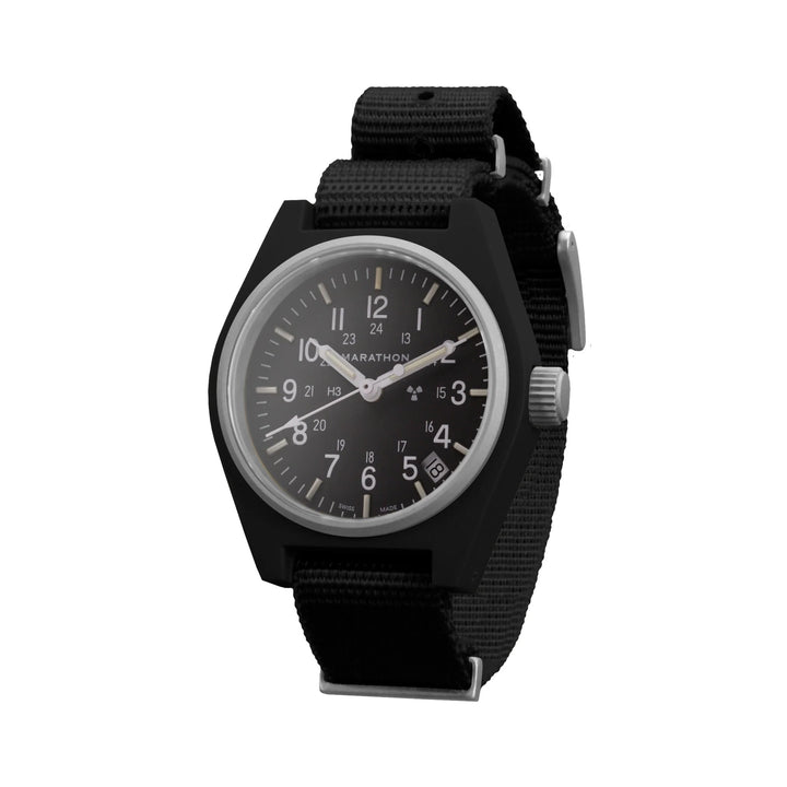 Marathon (GPQ-D) 34mm Field  Quartz Black Nylon Defstan 