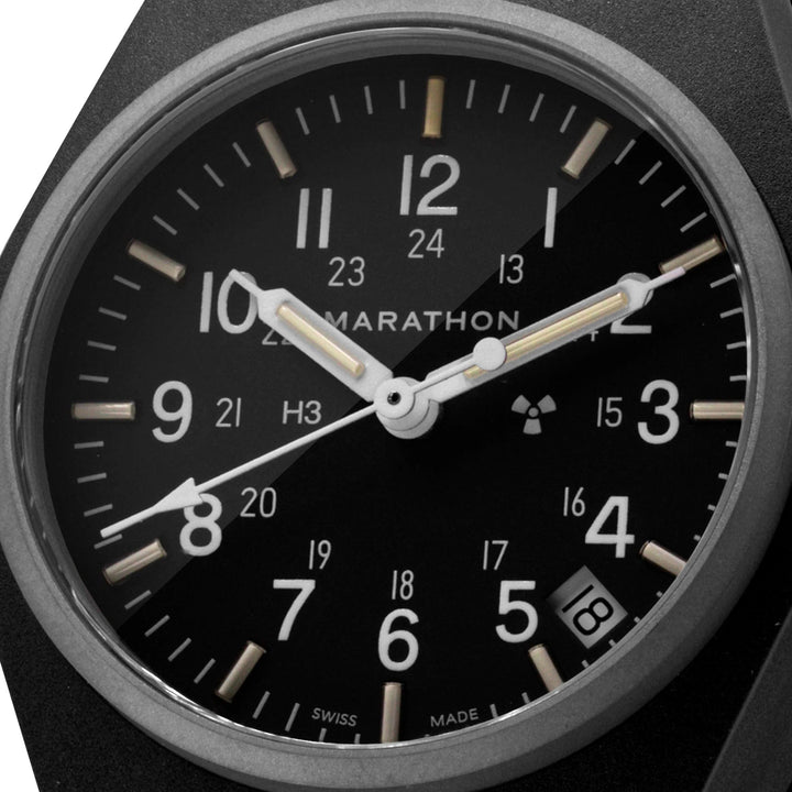Marathon (GPQ-D) 34mm Field  Quartz Black Nylon Defstan 