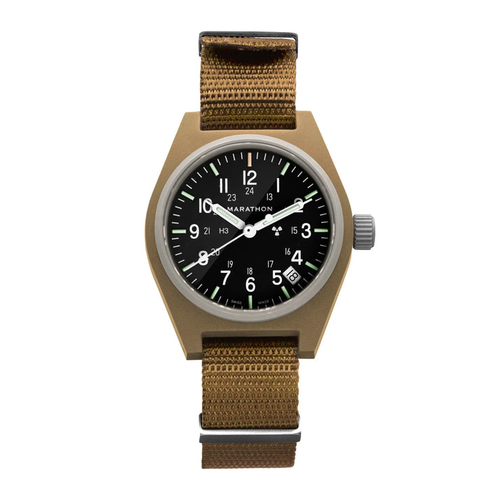 Marathon (GPQ-D) 34mm Field Quartz Desert Tan on Nylon 