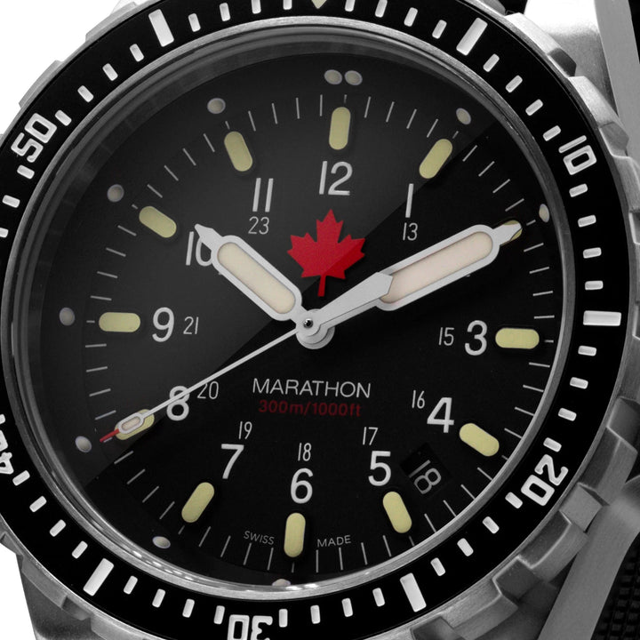 Marathon 46mm Divers Quartz (JSAR) Red Maple Tritium on Rubber 