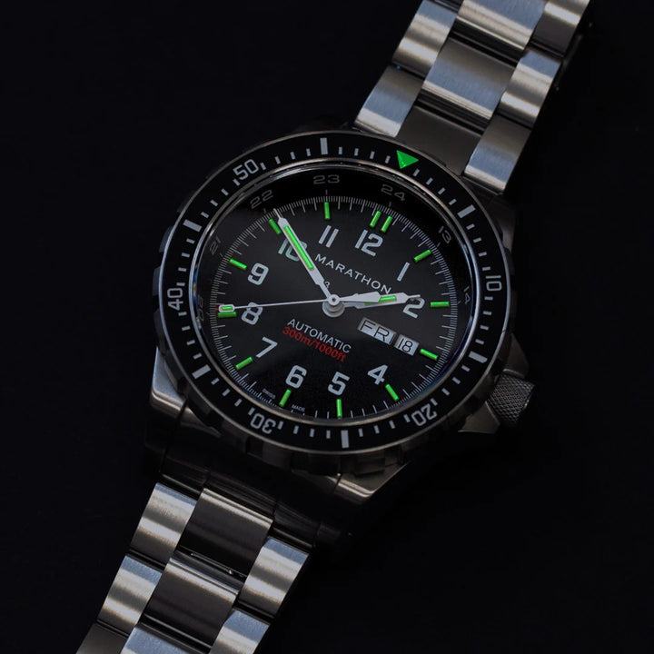Marathon (JDD) 46mm Divers Auto day/date on Bracelet 