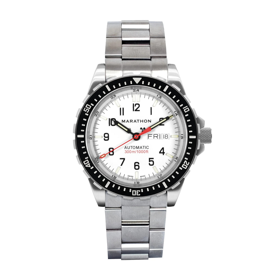 Marathon 46mm Divers Automatic day/date with Self Illuminating Tritium
