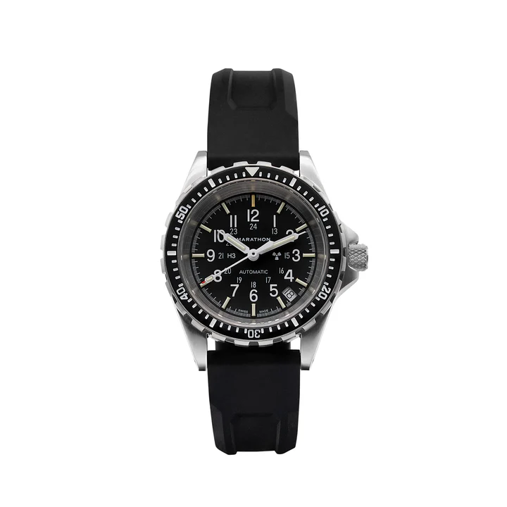 Marathon (MSAR) 36mm Divers Auto Black on Rubber 
