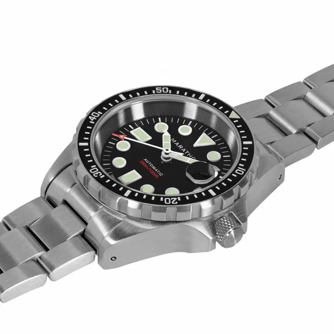 Marathon 36mm Divers Auto (MSAR ) Black Tritium on Rubber 