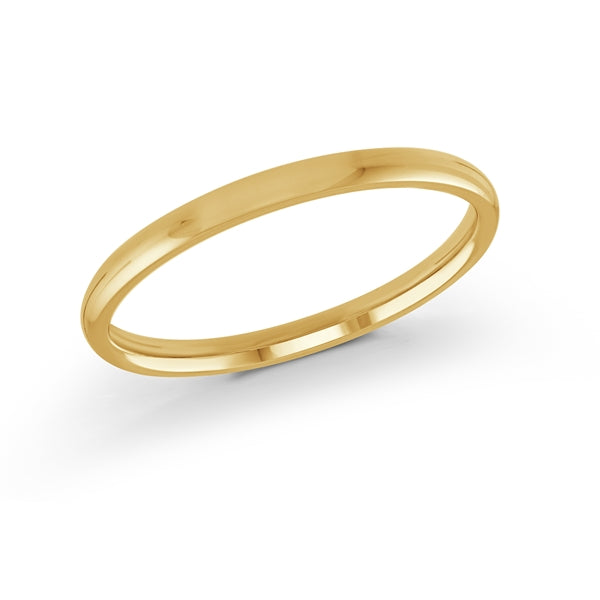 10KT Yellow Gold 2MM Gold Wedding Band.
