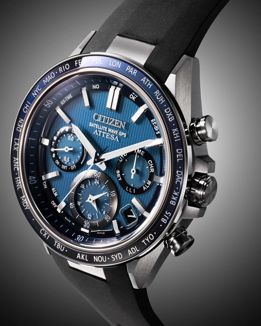 Citizen ATTESA 44.6mm Eco-Drive Watch. CC4050-18L