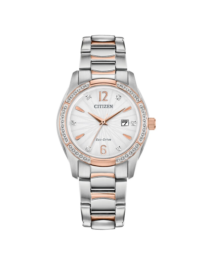 Citizen Silhouette Crystal 30MM Eco-Drive Watch. EW2576-51A