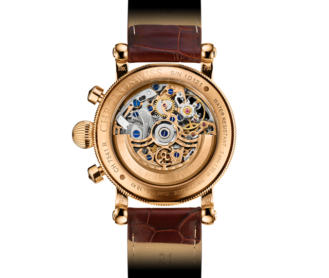 Chronoswiss Opus 18KT Red Gold 41mm Chronograph Skeleton Automatic Watch. CH-7541SR/13-2