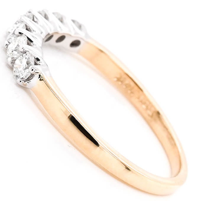 "Fire & Ice" 14KT Yellow Gold 0.50CTW  Canadian Diamond Band.