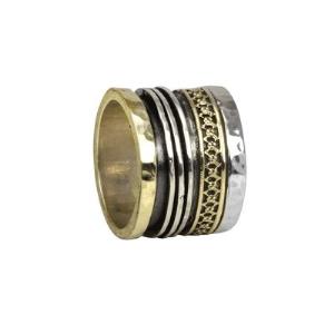 Star,  Meditation Ring, Sterling Silver, 9KT, Size 9