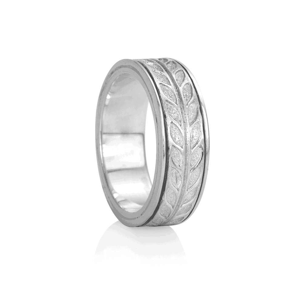 Hailey Meditation Ring. Sterling Silver. Size 9.