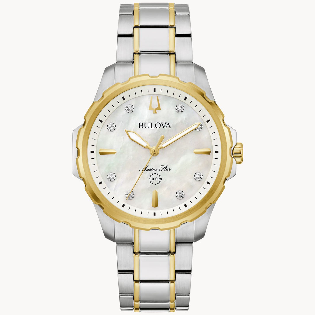 Bulova Marine Star 36mm Quartz Watch. 98P227