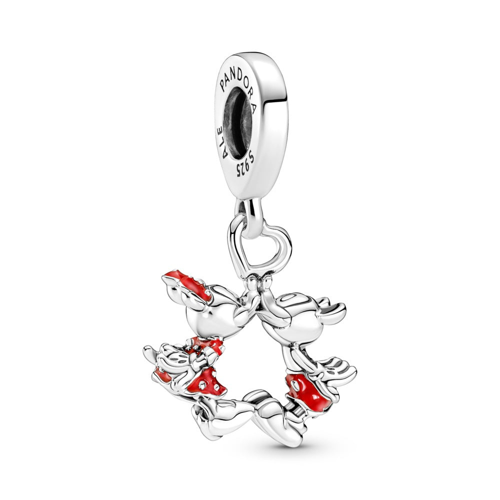 Disney Mickey Mouse & Minnie Mouse Kissing Dangle Charm