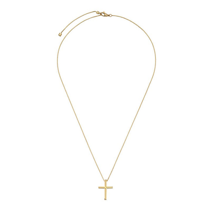 Gucci 18KT Yellow Gold 20" Links To Love Cross Necklace.