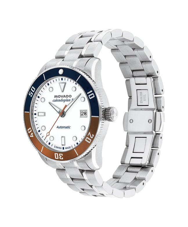 Movado Heritage series Calenoplan S 40mm Automatic Watch. 3650222