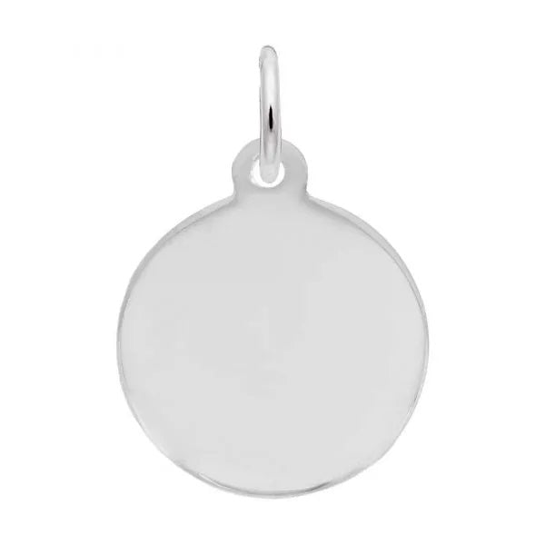 Rembrandt Sterling Silver Petite Disc Charm.