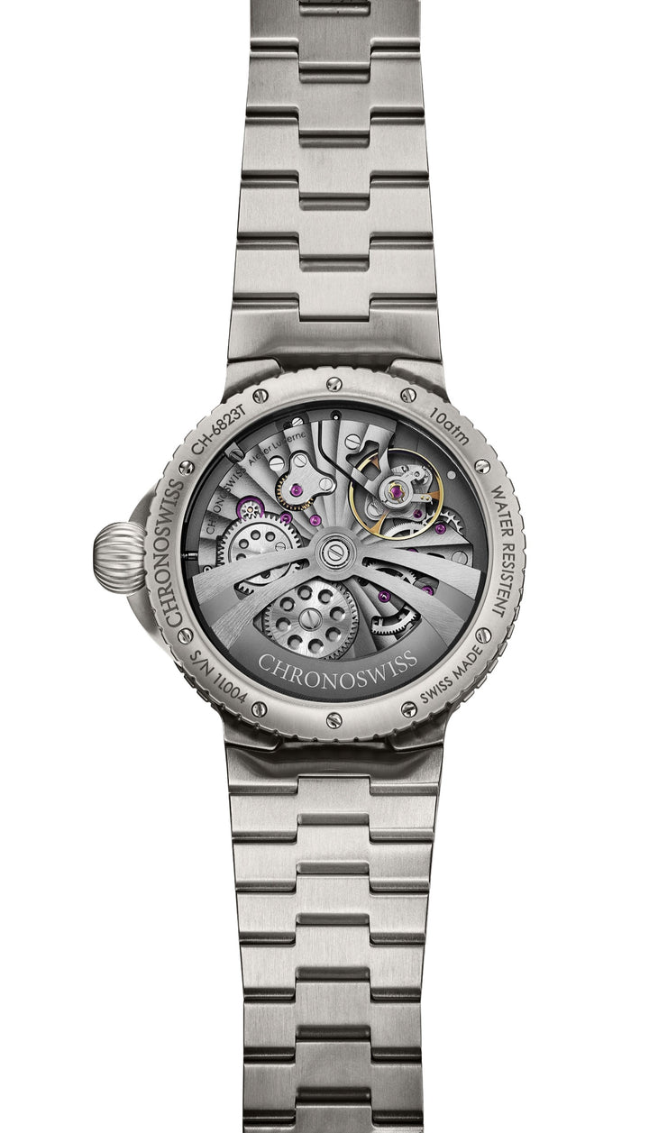 Chronoswiss Pulse One Blue Limited Edition 41mm Automatic Watch. CH-6823T-BLSI