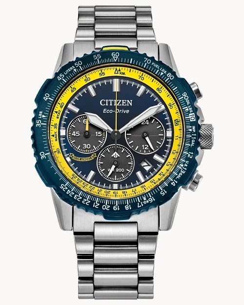 Citizen Promaster Navihawk Blue Angels 40mm Eco-Drive Chronograph Watch. CA4667-53L