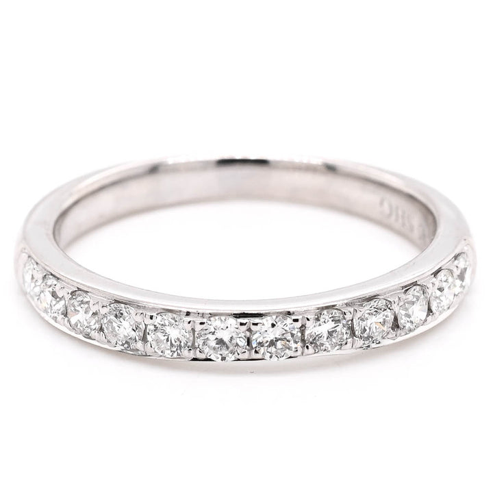 14KT White Gold 0.40CTW Diamond Wedding Band.