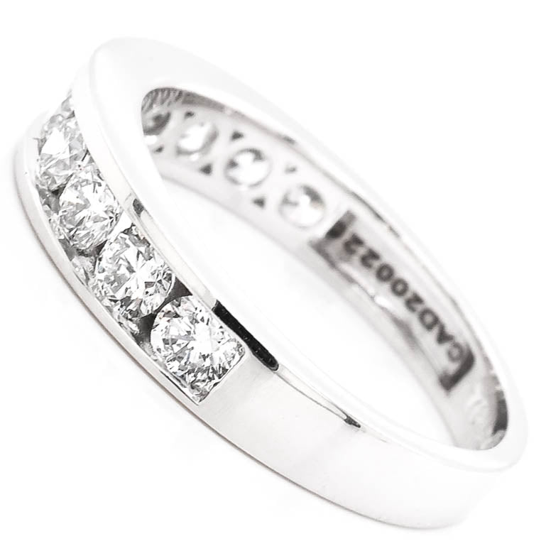 "Fire & Ice" 14KT White Gold 0.77CTW  Canadian Diamond Band.