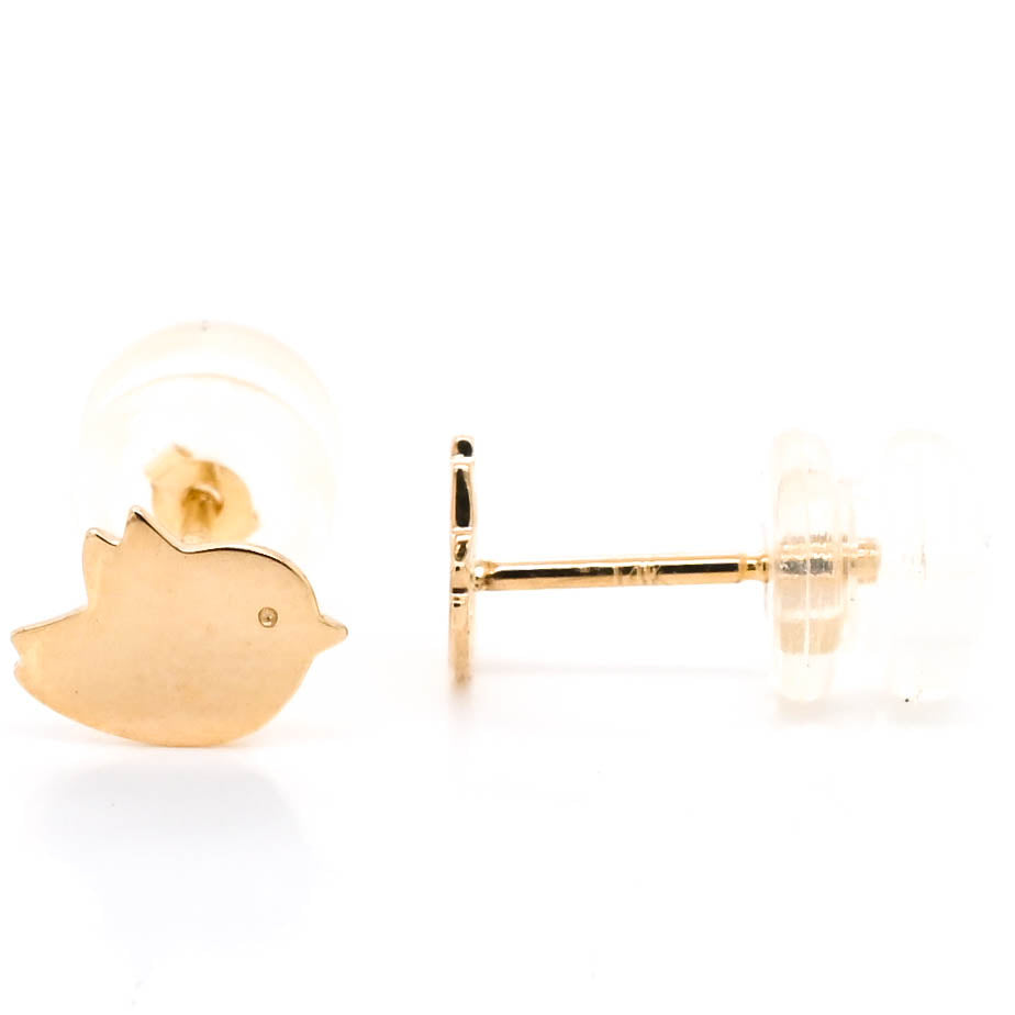 Belle & Jules 14KT Yellow Gold Birdie Stud Earrings.