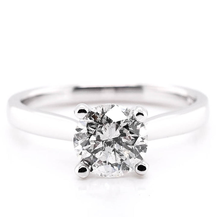 Graziella Originals Diamond Engagement Ring. 1.21CT SI3 - F Center Diamond.