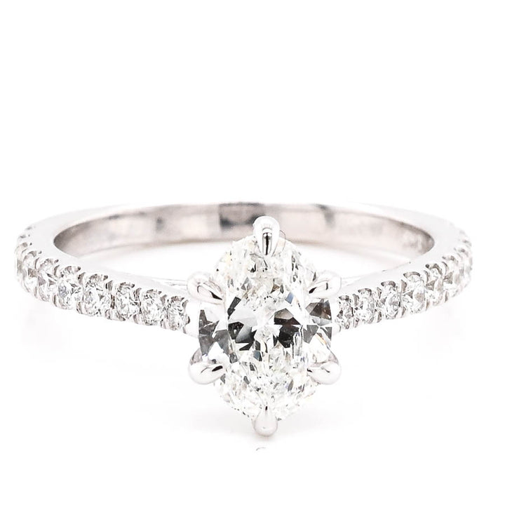 Graziella Originals Diamond Engagement Ring. 1.31CTW SI3 - D Center Diamond.
