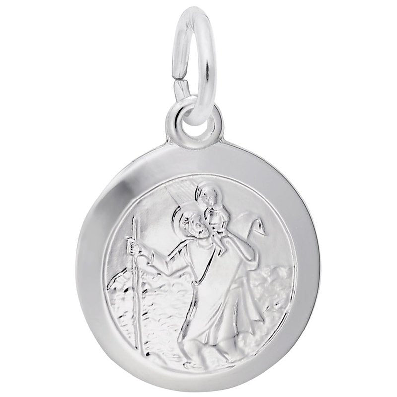 Rembrandt Sterling Silver St. Christopher Charm.