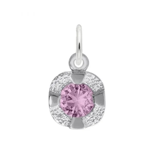 Rembrandt Sterling Silver Petite birthstone Feb.