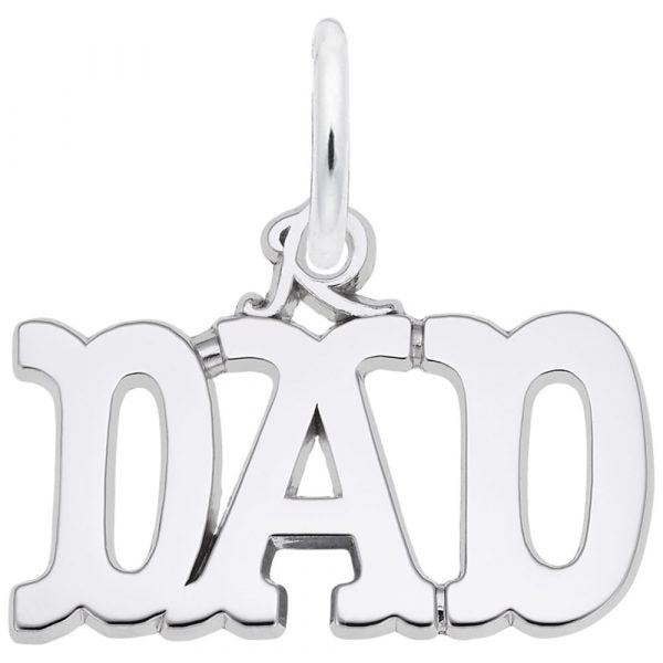 Rembrandt Sterling Silver Dad Charm.