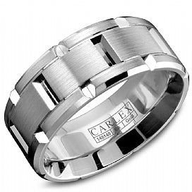 Carlex 14KT White Gold Wedding Band.