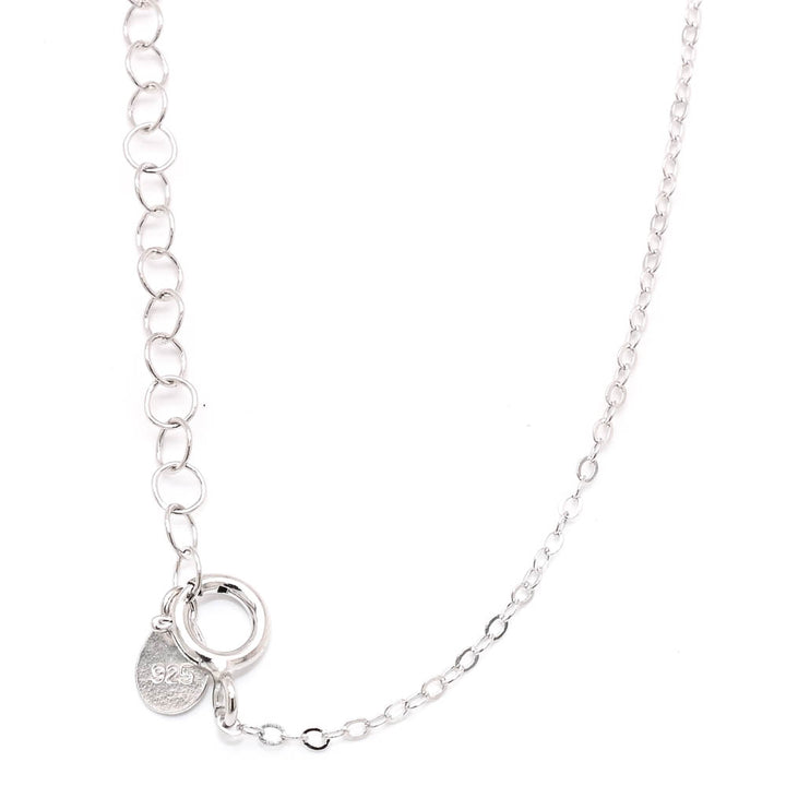 Graziella Sterling Silver 18"  CZ Morse Code MAMA  Necklace.
