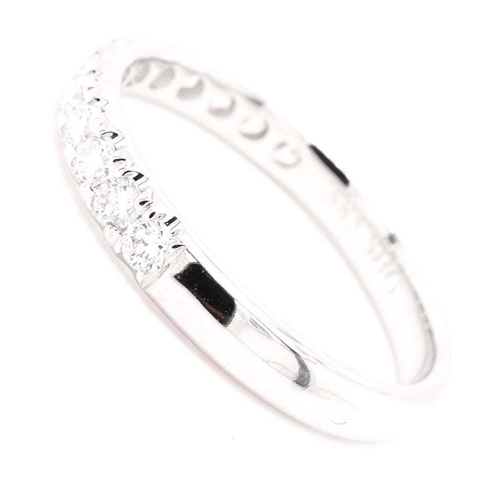 14KT White Gold 0.43CTW Diamond Wedding Band.