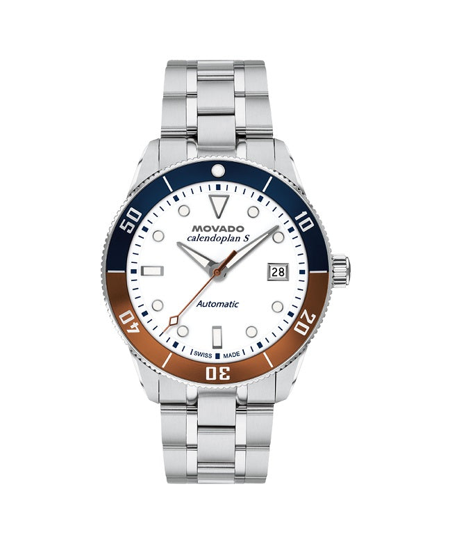 Movado Heritage series Calenoplan S 40mm Automatic Watch. 3650222