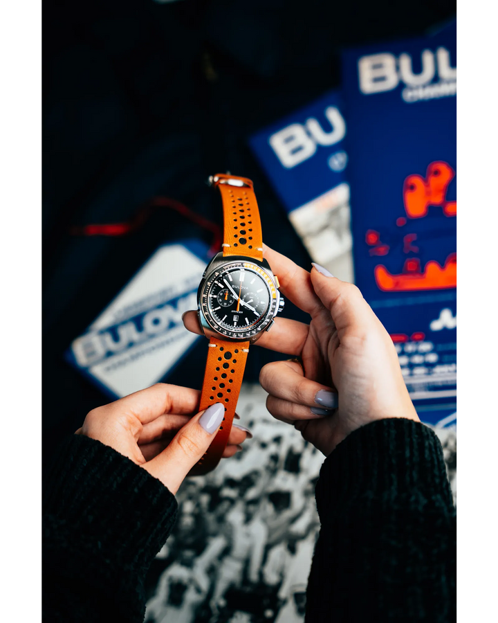 Bulova Racer 42mm Quartz Watch. 98B427