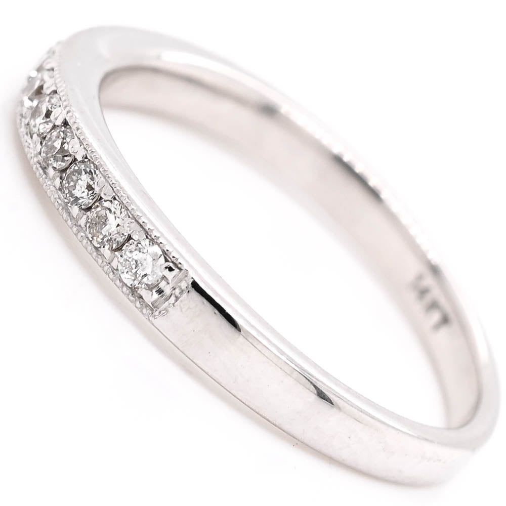 14KT White Gold 0.20CTTW Diamond Wedding Band.