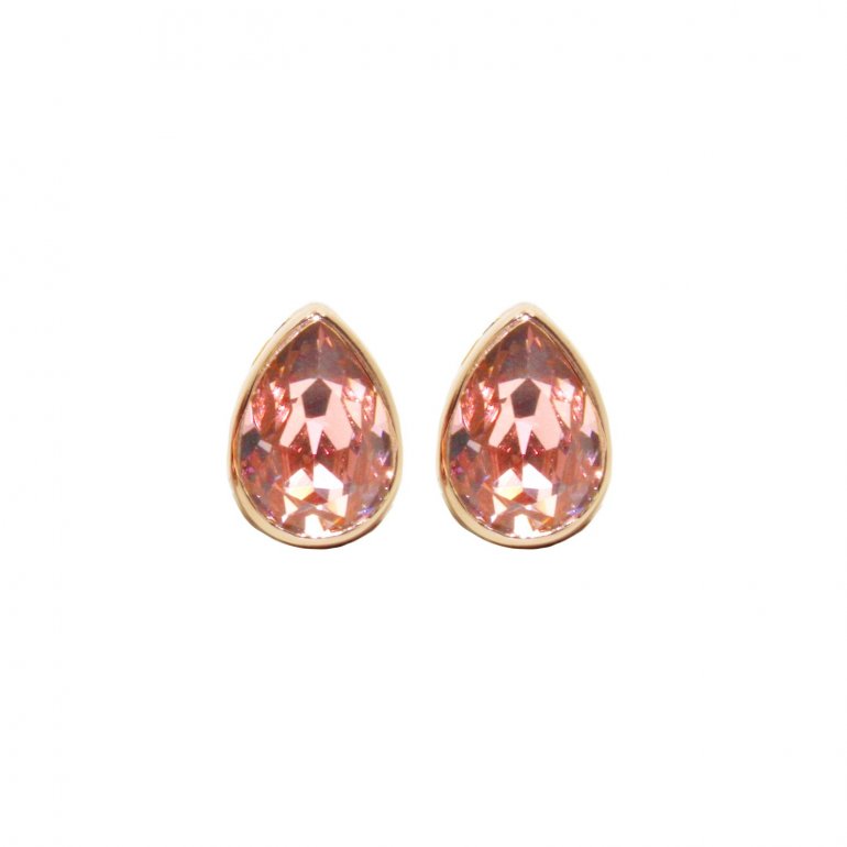Pear shaped morganite earrings sales